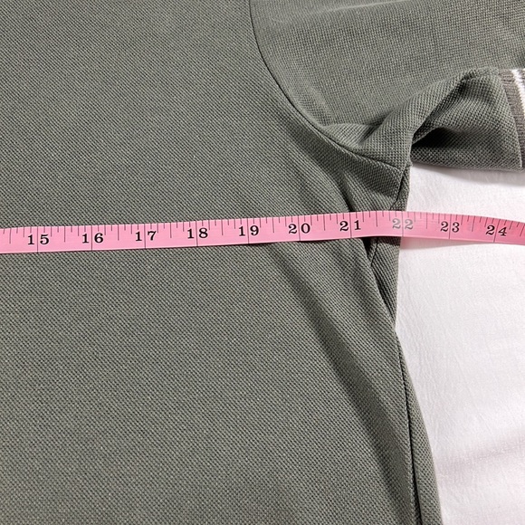 Paper Denim & Cloth L Grey/Green Polo - Picture 12 of 13